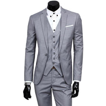 Load image into Gallery viewer, Men&#39;s Slim Suit Champagne Tuxedo  3 Piece Groom