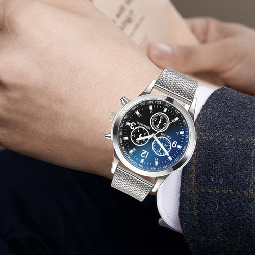 Men’s Luxury Stainless Steel Dial Watch